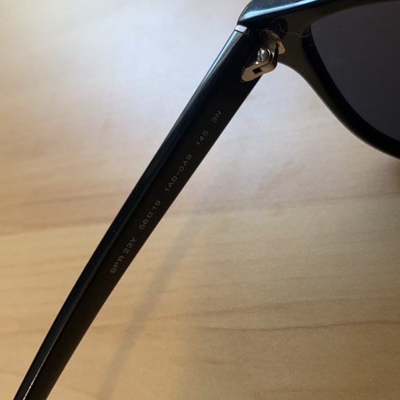 Authentic Prada Sunglasses- black square aviator - Picture 6 of 6